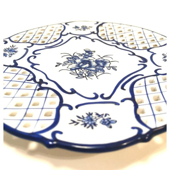 Beautiful Fenton OSAKA Plate Japanese 9" - Picture 4 of 13